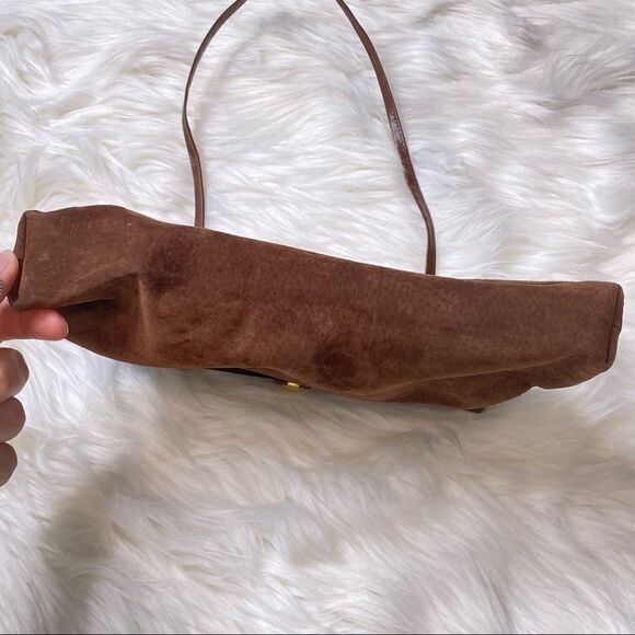 VINTAGE Italy Tortoise Shell Leather bag Purse - Picture 5 of 11